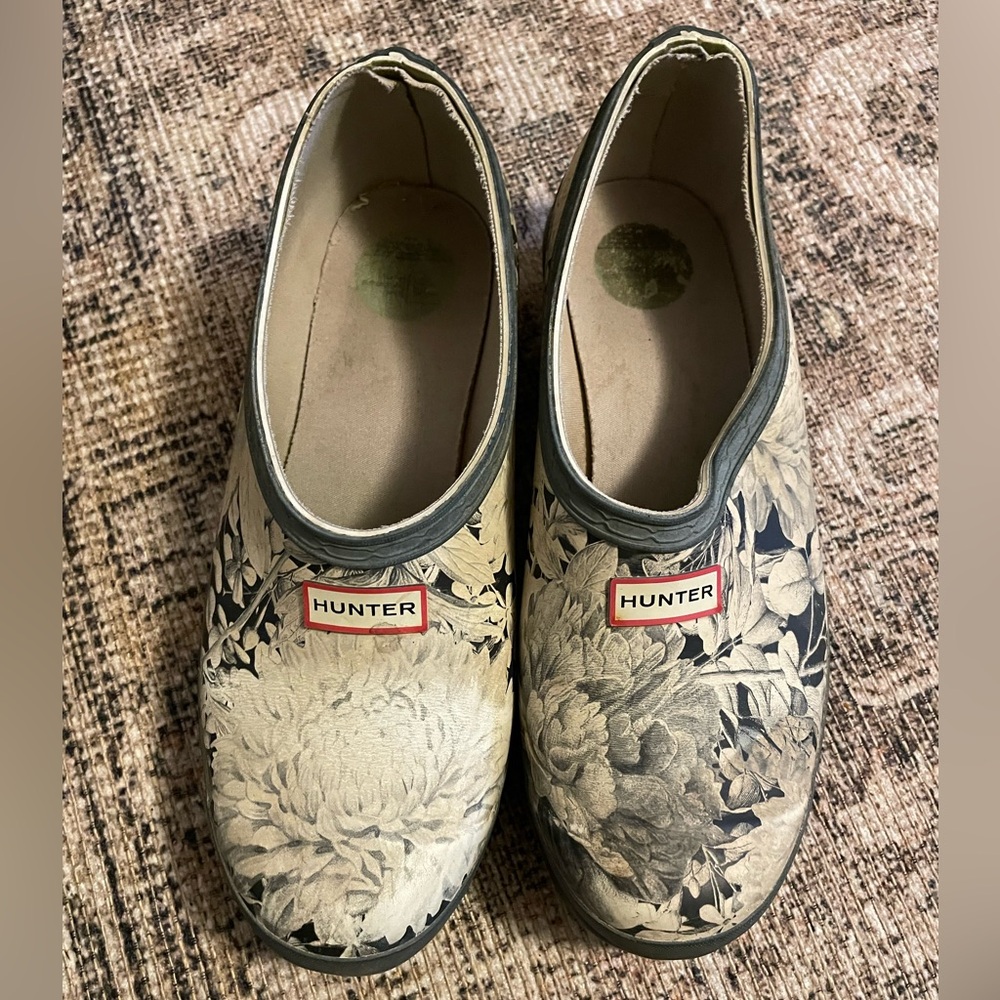 Hunter Boots Floral Garden Clogs